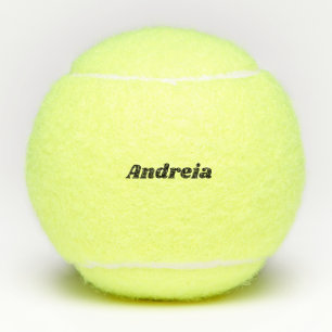 Aangepaste naam verjaardagsfeestje persoonlijk vol tennisballen