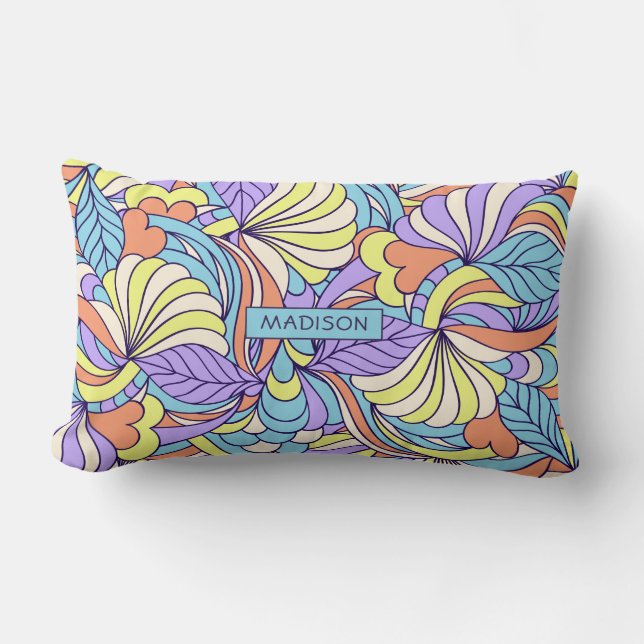 Aangepaste naam Verkleurde Doodsjes werpen kussens (Voorkant)