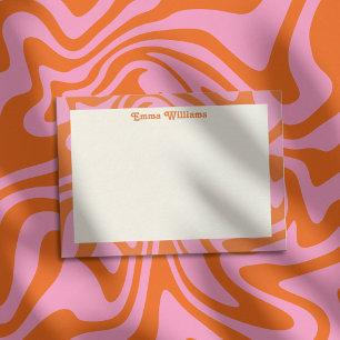 Aangepaste naam vernieuwen Modern Notitiekaartje