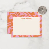 Aangepaste naam vernieuwen Modern Notitiekaartje (Voorkant / Achterkant in situ)