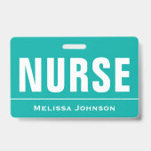 Aangepaste naam verpleegster badge (Achterkant)