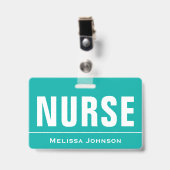 Aangepaste naam verpleegster badge (Voorzijde met clip)