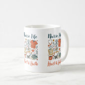 Aangepaste naam verpleegster koffiemok (Voorkant rechts)
