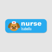 Aangepaste naam verpleegster label eenvoudig leuk  naamplaatje (Voorkant)