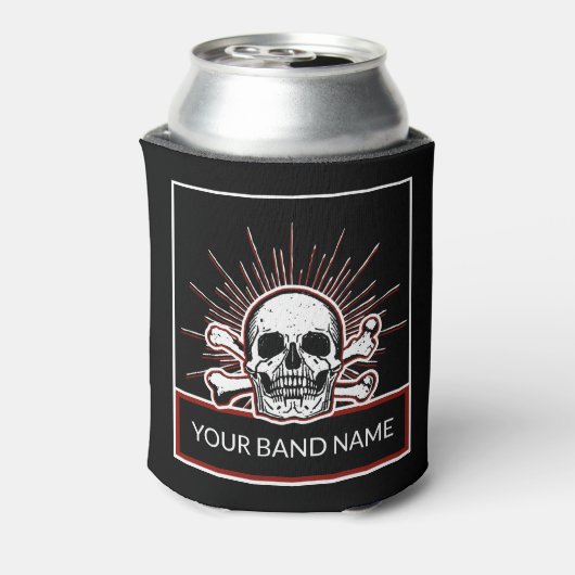 Aangepaste naam Verzogen Botten Rol Punk Blikjeskoeler (Blikje Achterkant)