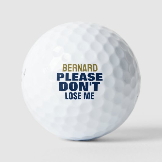 Aangepaste naam Vet Typografie Grappig Verloren Go Golfballen (Voorkant)