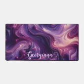 Aangepaste naam Vibrant Paarse gegoten verffect Bureaumat (Voorkant)