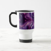 Aangepaste naam Vibrant Paarse gegoten verffect Reisbeker (Links)