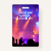 Aangepaste naam VIP Alle toegangspassingsconcerten Badge (Achterkant)