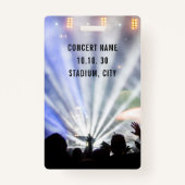 Aangepaste naam VIP Alle toegangspassingsconcerten Badge (Achterkant)
