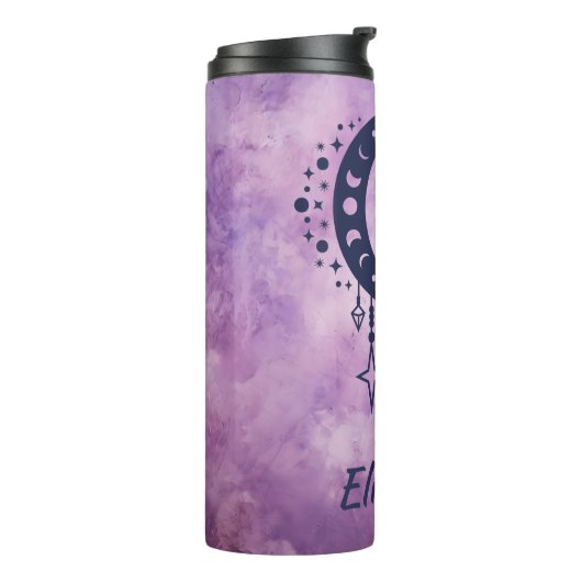 Aangepaste naam Virgo Zodiac teken Thermosbeker (Gedraaid links)