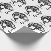 Aangepaste naam Vis Cadeaupapier (Hoek)