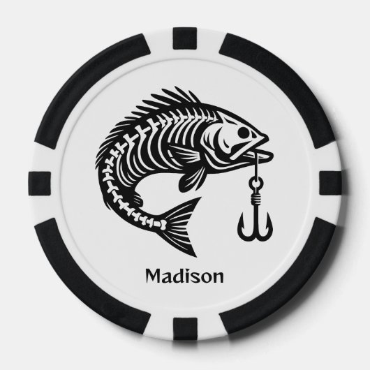 Aangepaste naam Vis Poker Chips (Voorkant)