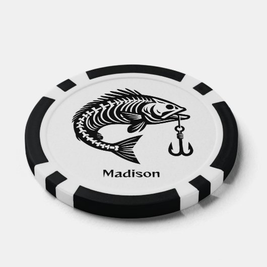 Aangepaste naam Vis Poker Chips (Enkel)
