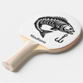 Aangepaste naam Vis Tafeltennisbatje (Voorkant Gekanteld)
