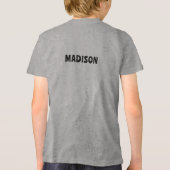 Aangepaste naam Vis Tri-Blend Shirt (Achterkant)