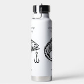 Aangepaste naam Vis Waterfles (Rechts)