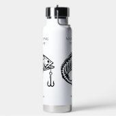 Aangepaste naam Vis Waterfles (Links)