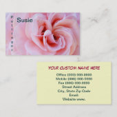 Aangepaste naam Visitekaartjes Roze roze aanjager (Voorkant / Achterkant)