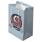 Aangepaste naam Vist Logo cadezakken Medium Cadeauzakje (Voorkant Gekanteld)