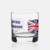Aangepaste naam Vlag van het Verenigd Koninkrijk Whisky Glas (Rechts)