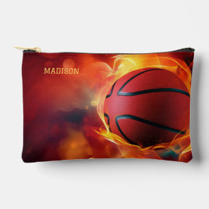 Aangepaste naam vlammende basketbal etui