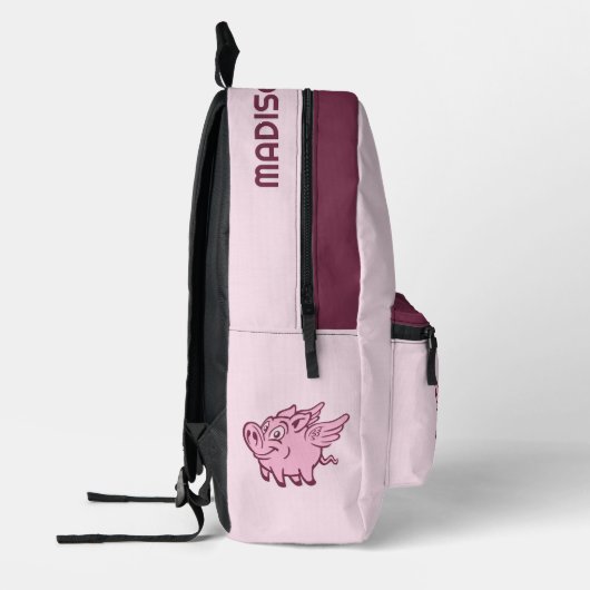 Aangepaste naam Vliegende varkens Bedrukte Rugzak (Links)