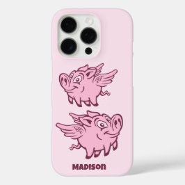 Aangepaste naam Vliegende varkens iPhone 16 Pro Hoesje