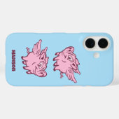 Aangepaste naam Vliegende varkens Case-Mate iPhone Case (Achterkant (horizontaal))