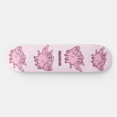 Aangepaste naam vliegende varkens persoonlijk skateboard (Horizontaal)