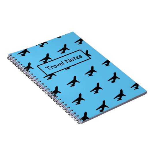 Aangepaste naam Vliegtuig Pattern Spiral Photo Not Notitieboek (Rechterzijde)