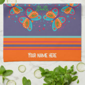 Aangepaste naam Vlinder goed met Soul Quote Theedoek (Gevouwen)