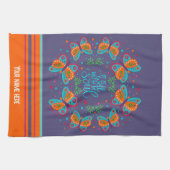 Aangepaste naam Vlinder goed met Soul Quote Theedoek (Horizontaal)