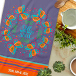 Aangepaste naam Vlinder goed met Soul Quote Theedoek<br><div class="desc">vlinder kleurrijk goed met mijn ziel citaat gepersonaliseerde handdoeken. Deze kleurrijke vlinderhanddoeken zijn perfect om wat leven toe te voegen aan uw keuken. Combineer het met een fles wijn en het maakt een geweldig cadeau voor vrienden,  familie,  collega's,  buren,  oma,  moeder,  enz. Bekijk voor meer cadeau-ideeën de Inspirivity Zazzle-winkel.</div>