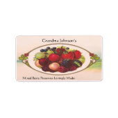 Aangepaste naam  voedseletiket etiket (Voorkant)