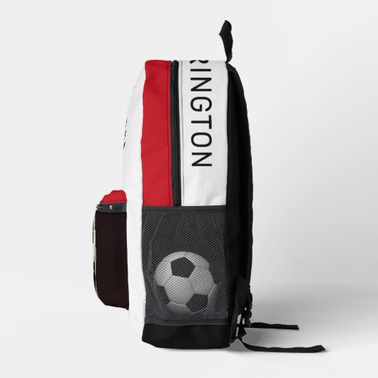 Aangepaste naam Voetbal Bedrukte Rugzak (Rechts)