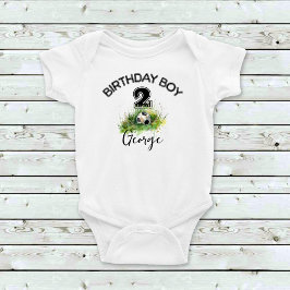 Aangepaste naam Voetbal Boys Cute Romper