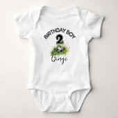 Aangepaste naam Voetbal Boys Cute Romper (Voorkant)