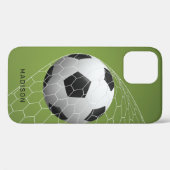 Aangepaste naam Voetbal Gele telefoongevallen Case-Mate iPhone Case (Achterkant (horizontaal))