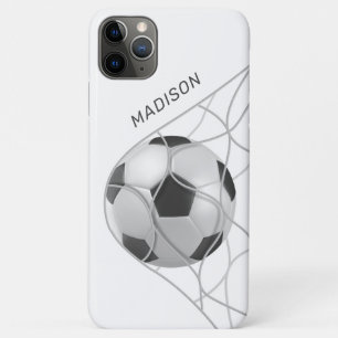Aangepaste naam Voetbal Gele telefoongevallen Case-Mate iPhone Case