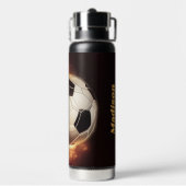 Aangepaste naam Voetbal Goal Waterfles (Achterkant)