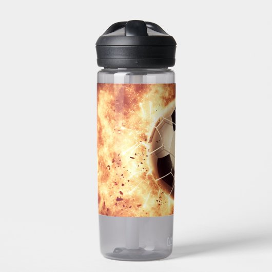 Aangepaste naam Voetbal Goal Waterfles (Voorkant)