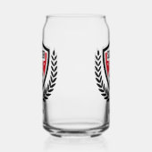 Aangepaste naam Voetbal Logo Blikvorm Glas (Rechts)