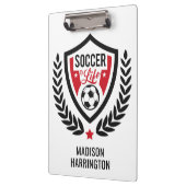 Aangepaste naam Voetbal Logo Klembord (Links)