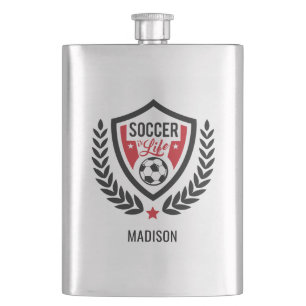 Aangepaste naam Voetbal Logo kolf Flacon