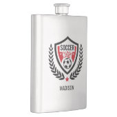Aangepaste naam Voetbal Logo kolf Flacon (Rechts)