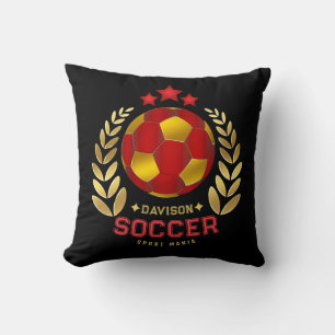 Aangepaste naam voetbal logo kussen