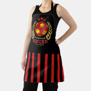 Aangepaste naam voetbal logo schort