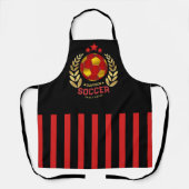 Aangepaste naam voetbal logo schort (Voorkant)