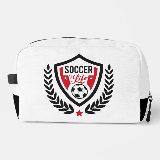 Aangepaste naam Voetbal Logo Toilettasje (Voorkant)